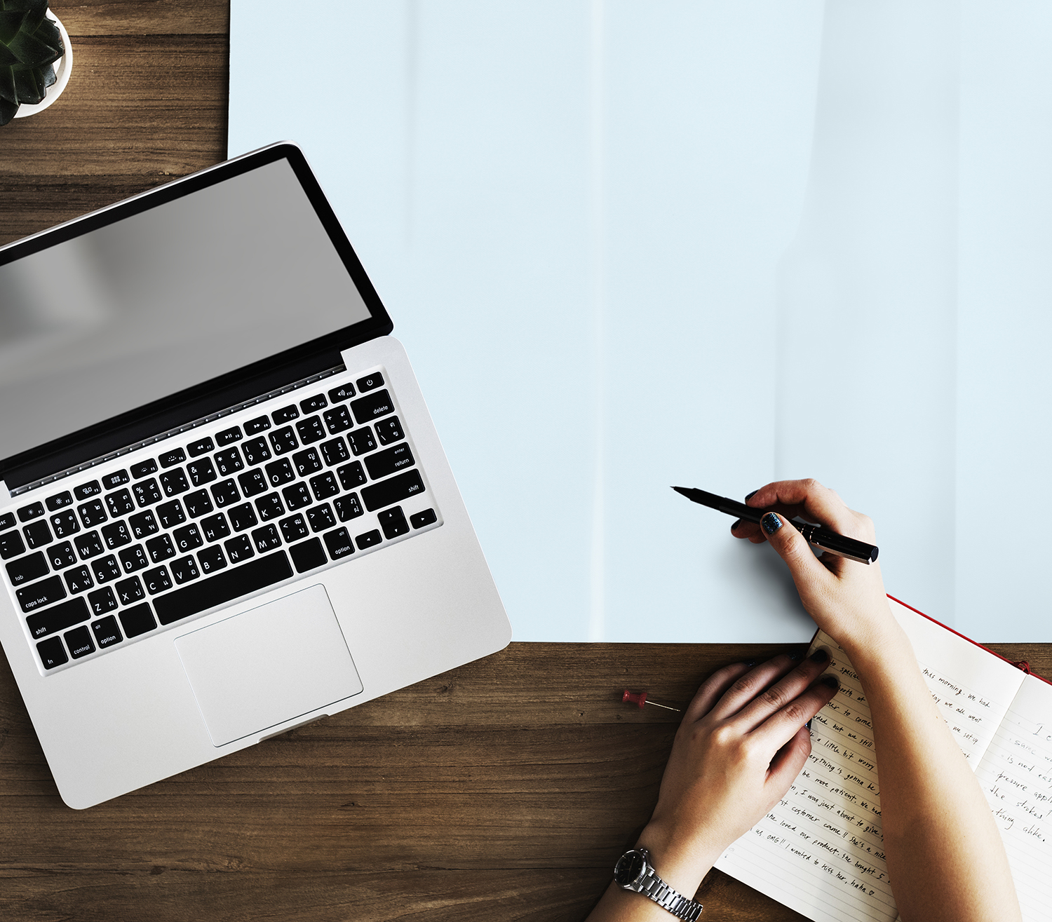 Map lying on wooden table
