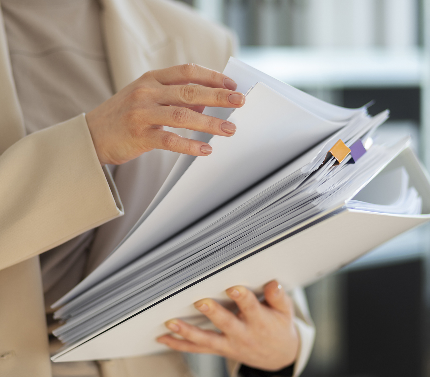 young-adult-organizing-documents